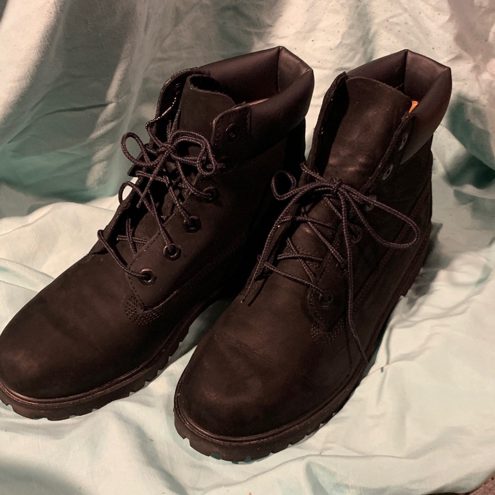 Women’s Timberland Black Combat Boots Like New!!!!